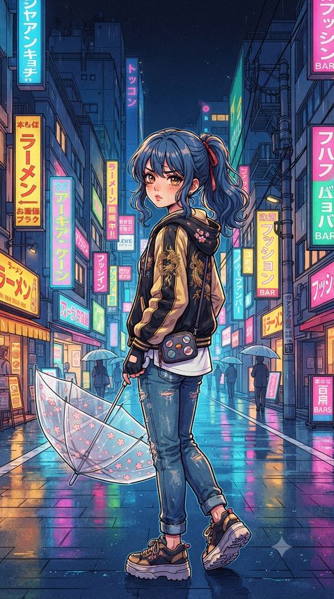 Estilo anime gerado com IA